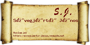 Sövegjártó János névjegykártya